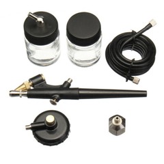 15-50PSI Siphon-feed Airbrush Single Action Air Brush Kit 0.8mm Spray Paint Gun