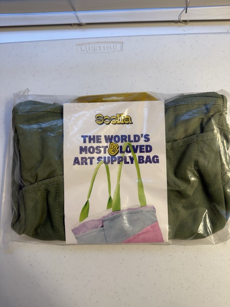 Soolla Studio Bag: Pottery Tool Bag, Art Supply One Size, Ganja Green Brand New