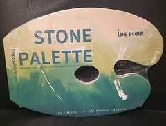 ImStone Disposable Palette Paper Pad for Oil, Acrylics, Watercolors, 2×50=100sht
