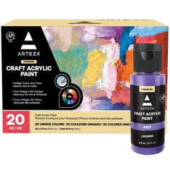 Acrylic Paint Set, 20 Colors, 2. 02 oz Bottles, Water-Based Matte Finish for Art