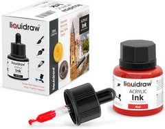 Acrylic Drawing Ink – 10 X 1.18 Fl Oz (35 Ml) Bottles with Ink Dropper | Suitabl