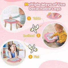 Kikidex Magnetic Drawing Board Toddler Girl Toys For 1-2 Year Old Doodle Board