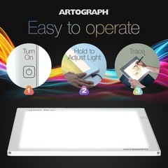 Artograph LightPad 930 LX, 12″ x 9″ Dimmable LED Light Box for Drawing & Tracing