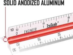 Triangular Engineering Scale Aluminum Ruler Engineer Ruler,
