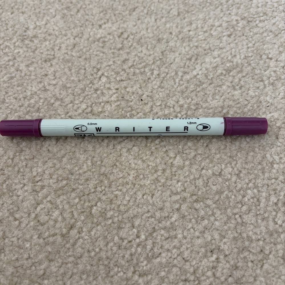 Kuretake ZIG Memory System Twin Dual Tip Marker, Writer, No. 025, Purple