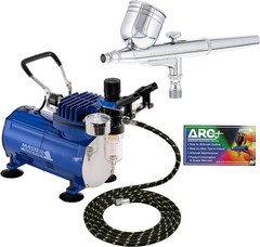 Beginner-Friendly G22 Airbrush System with 1/5 HP Compressor & 6-Foot Hose