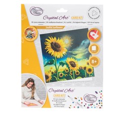 CraftBuddyUS CCK-A125: “Soulful Sunflower” Crystal Art Card 18 x 18cm