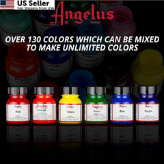 Angelus Acrylic Leather Paint for Shoes, Sneakers, 4 Fl Oz (Pack of 1), Black