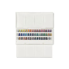 Winsor Newton Cotman Studio Watercolour Paint Set of 45 Half Pan Colours