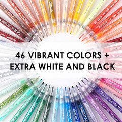 Acrylic Paint Pens Markers, 48 Colors, 0.7 Mm, Extra Fine Tip Drawing Markers, P