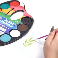 36 Colors Watercolor Paint Set with Brush and Pallets for Artists Students Kids