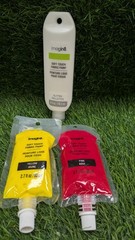 Imagin8 Soft Touch Fabric Paint 2.7oz & 4oz Lot 3 Yellow, Red, & White Glitter