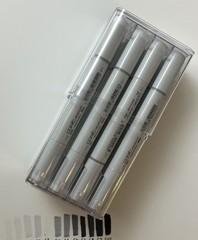 Copic Sketch Markers 12 set of Cool Gray C00 C0 C1 C4 C5 C6 C7 C8 C9 – READ