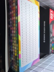 120 Colors Acrylic Paint Marker Set, Direct Liquid Ink, Soft Brush Tip Art Dr…