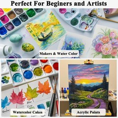 Watercolor Paper Pad 5×7 Inch 64 Sheets 140lb Cold Press Bulk Art Paint Paper