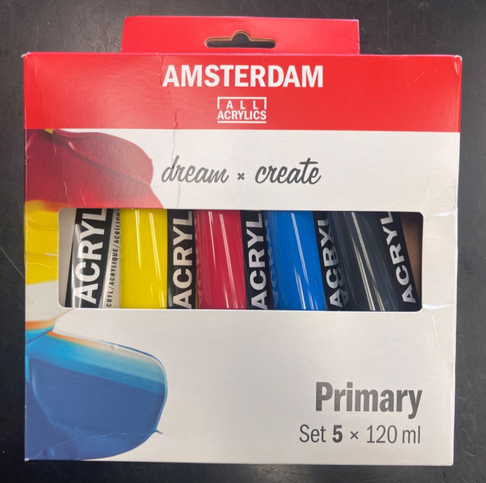 Standard Series Acrylic Paint Set | Color Theory Mixing Set (5 x 120 ml Tubes…