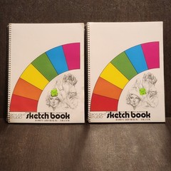 2 New Sketch Book Medium Weight Paper 30 Sheets 9″x12″ Art Skylight Studio NOS