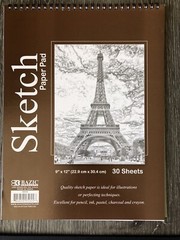 BAZIC 6 Premium SKETCH BOOK Paper Pad 6″ x 8″, 12″x 18″ ,8.5″x10″,9″x12 Tracing