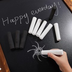 Chivertion 60 Pcs Sidewalk Chalk Jumbo Black White Washable Non Toxic Chalk For