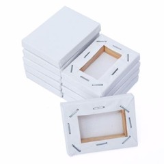 Mini Artist Stretched Canva Square 5x7cm Small Art Board Acrylic Oil Paint 10pcs
