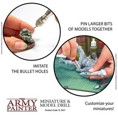 The Army Painter Miniature & Model Drill – Pin Vise Hobby Drilling with Three…