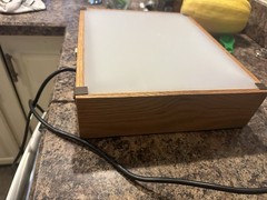 Porta-Trace Light Box Tracing Table 5000K Color Correct Lamps Oak Finish
