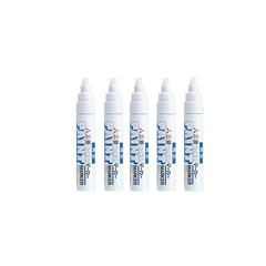 Uniball PX-30 Paint Marker Broad Point White Opaque Oil Base School Office 5Pack
