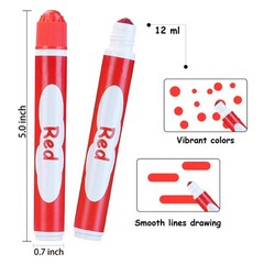 WOSWEL Dot Markers, 10 Colors Washable Dot Paint Markers for Toddlers Kids