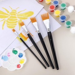4Pcs Comb Artist Brush Set, Professional Artist Paintbrushes for