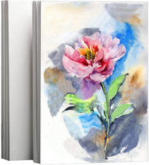 50 Sheets Watercolor Paper Cotton 140LB/300GSM Thick Off-White Cold Press Paper