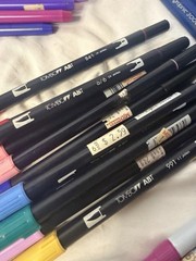 Staedtler Marvy Le Plume Tombow Chisel Pentel Crayola Craft Color Marker 146 LOT