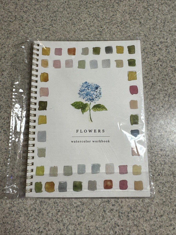 Flowers Watercolor Workbook 12 Beginner Friendly Sketched Pictures You Paint