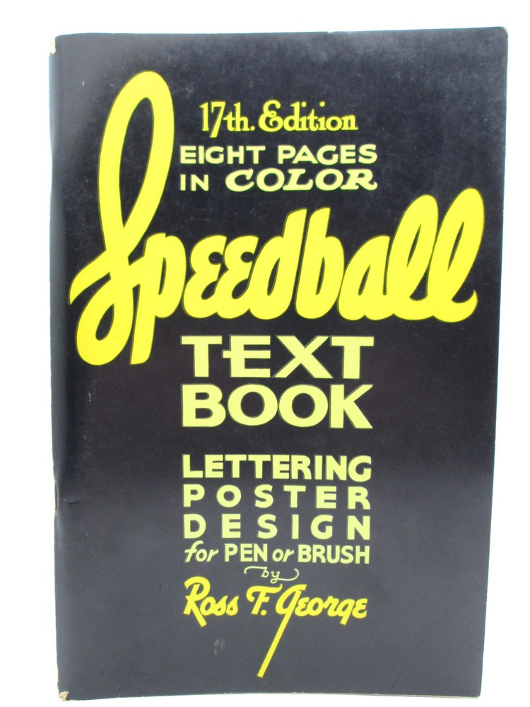 1956 • Speedball Text Book • Lettering Poster Design Typography Pen Brush