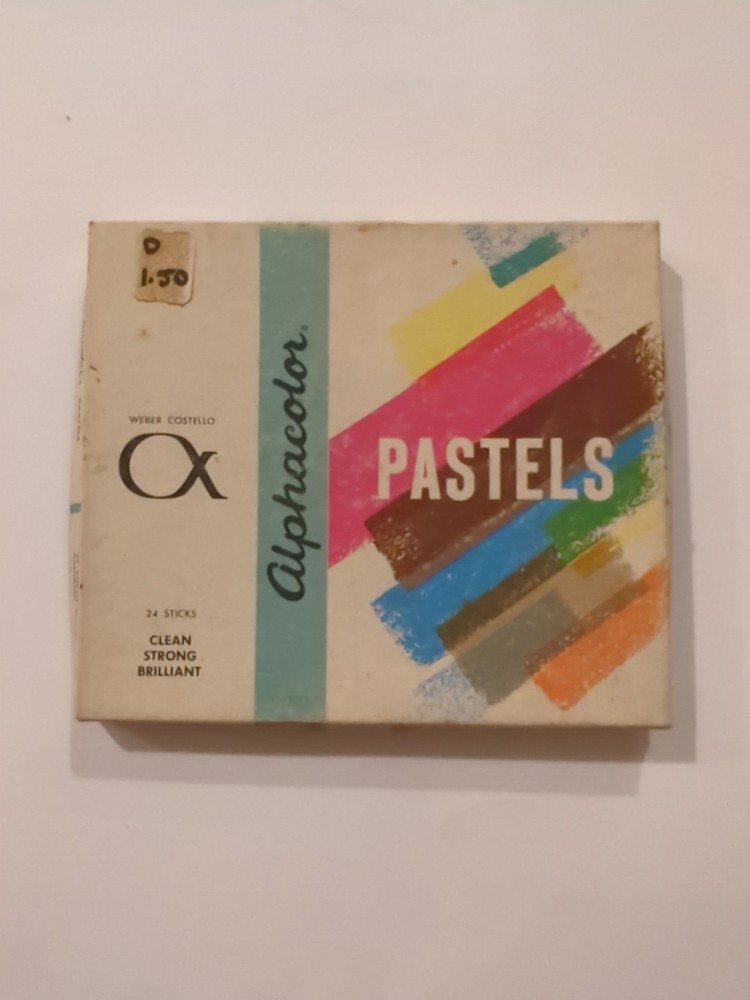 Vintage Weber Costello Alpha Color Pastels 24 Sticks No. 9-102-00 Pastels Art