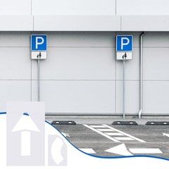 Feifeiya 2 Pcs Parking Lot Arrow Stencil 60 X 36 Pavement Stencils Set Foldable