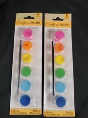 Lot Of 8 Crafter’s Square Paint Set Includes Paint & Brushes ALL NEW SEALED