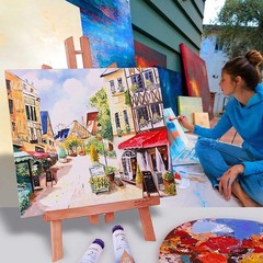 10 oz Acid-Free Cotton Canvas Panels 8×10 for Oil, Acrylic & Watercolor