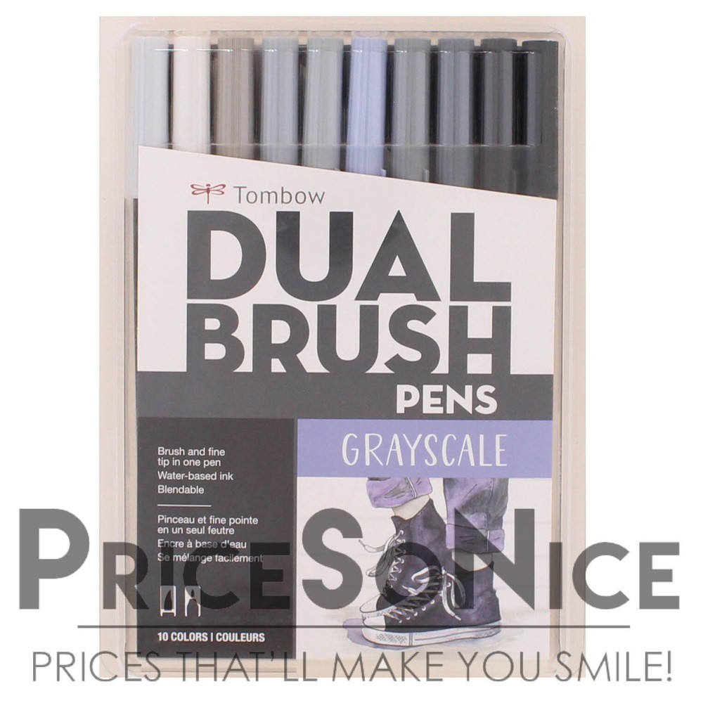 Tombow Grayscale Dual Brush Pens, MSRP $33