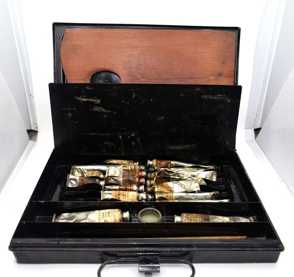 ANTIQUE Oil Paint Set (Emerald Green, Vermillion, Flake etc.!)- Winsor & Newton