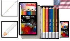 CarbOthello Chalk Pastel Pencils – Set of 12