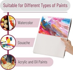 Disposable Paint Palette Paper Paint Pad, 9″x12″, 40 Sheets, Acrylic Paint Paper