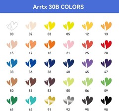 Arrtx Acrylic Paint Pens 30Vivid Colors Acrylic Pens Markers(B Set)New Brush Tip