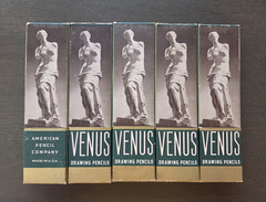 Venus 3800 2H Drawing Pencil -Lot Of 5 Boxes Black Single Color MPN 3800
