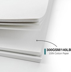 30 Pack Blank Watercolor Cards 5”x7”, 140lb/300gsm 100% Cotton Acid-Free Heav…