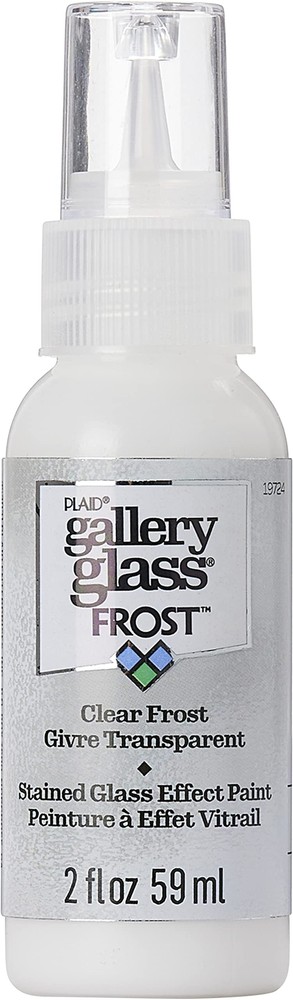 Gallery Glass, Frost Clear Stained Glass 2 fl oz Brilliant Smooth Finish Pain…