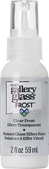 Gallery Glass, Frost Clear Stained Glass 2 fl oz Brilliant Smooth Finish Pain…