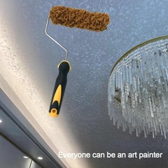 BANCOO Texture Paint Rollers, Pattern Roller Brush | Yellow