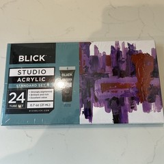 Blick Studio Acrylic Paint Set 24 Tubes 0.7oz Multicolor 01637-0489