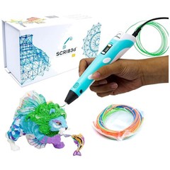 P1 3D Pen Set with Display, 3 Filaments & Stencil Book – Unleash Your Creativity