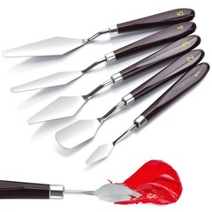 5 Piece Palette Knife Painting Set for Oil Acrylic Art Supplies